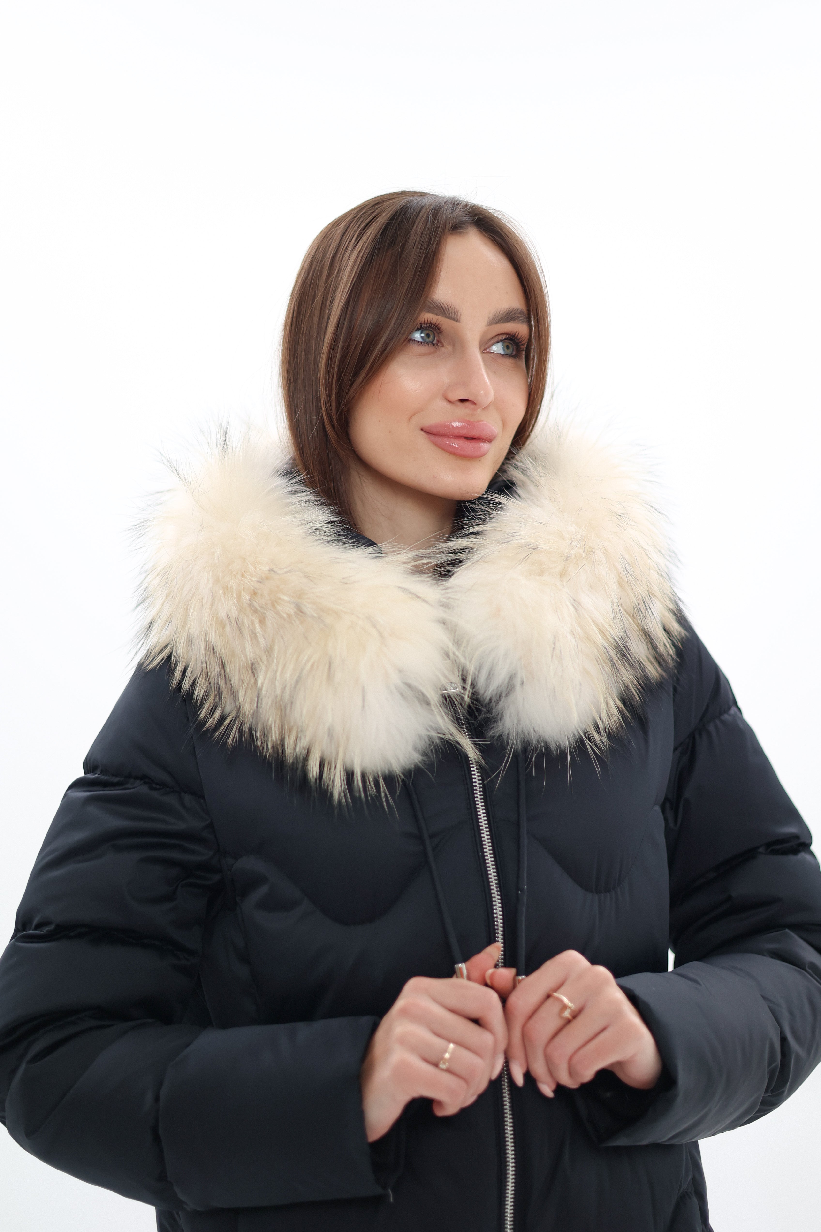 Genuine Fur Trim Down Fill Coat - Energize Trek