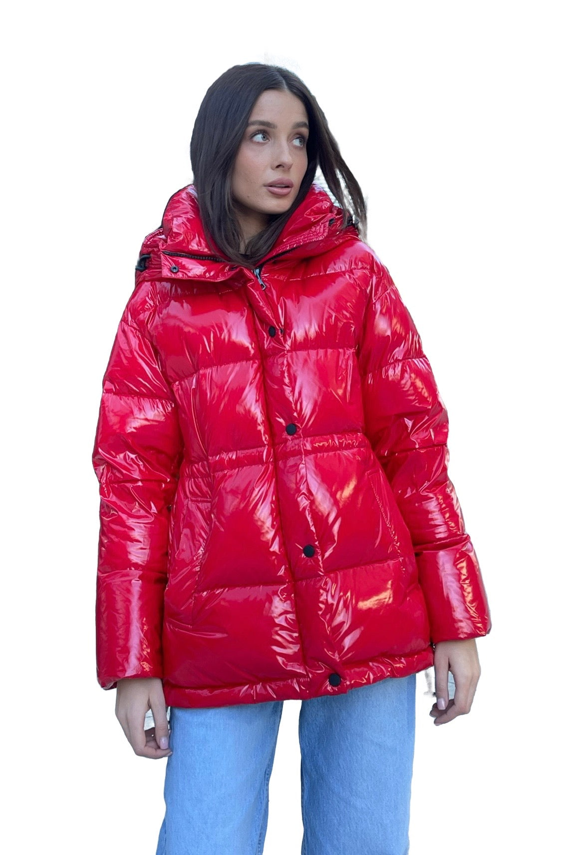 Gia Laqué Premium Down Hooded Jacket - Energize Trek