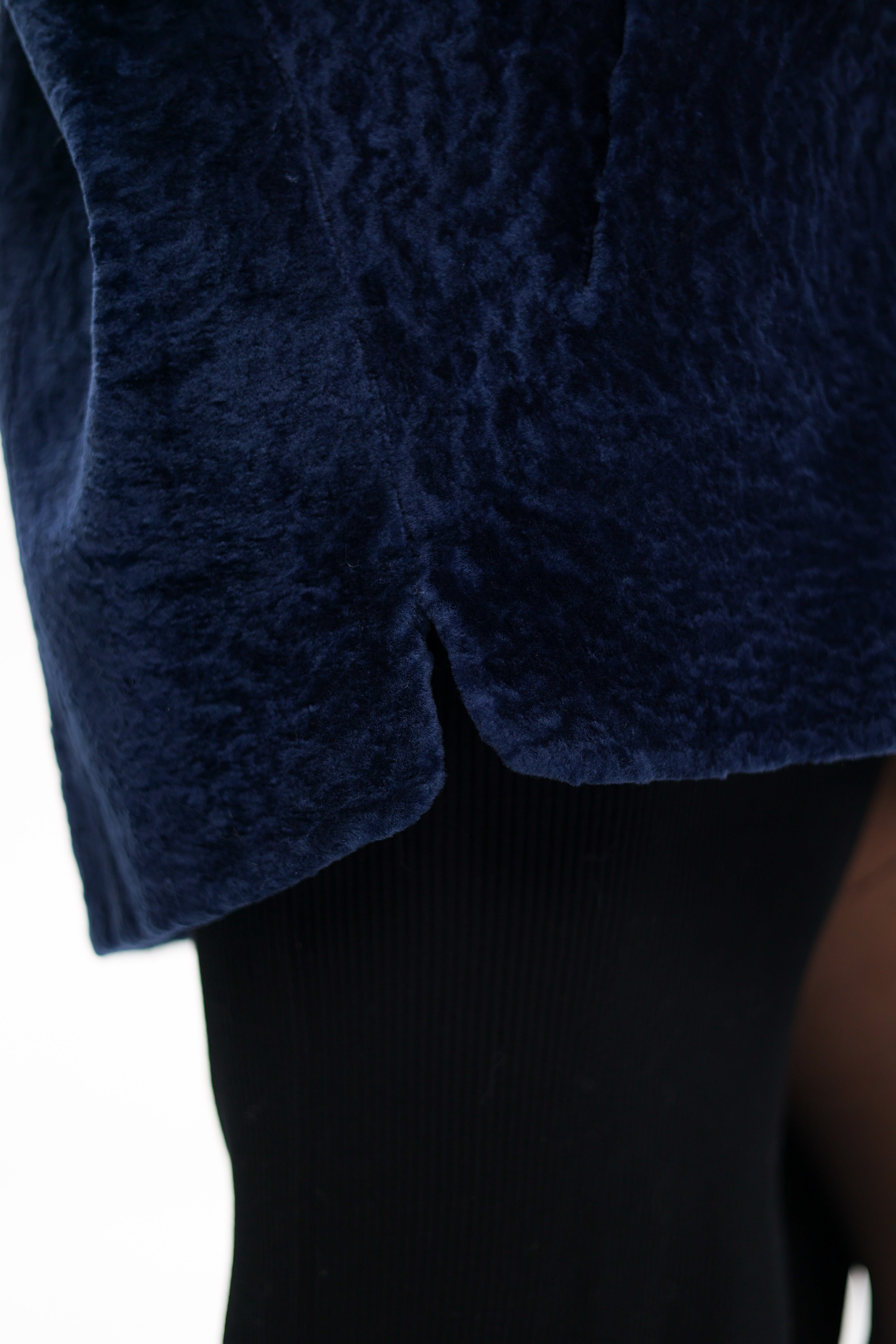 Genuine Shearling Silver Fox Trim Jacket - Energize Trek
