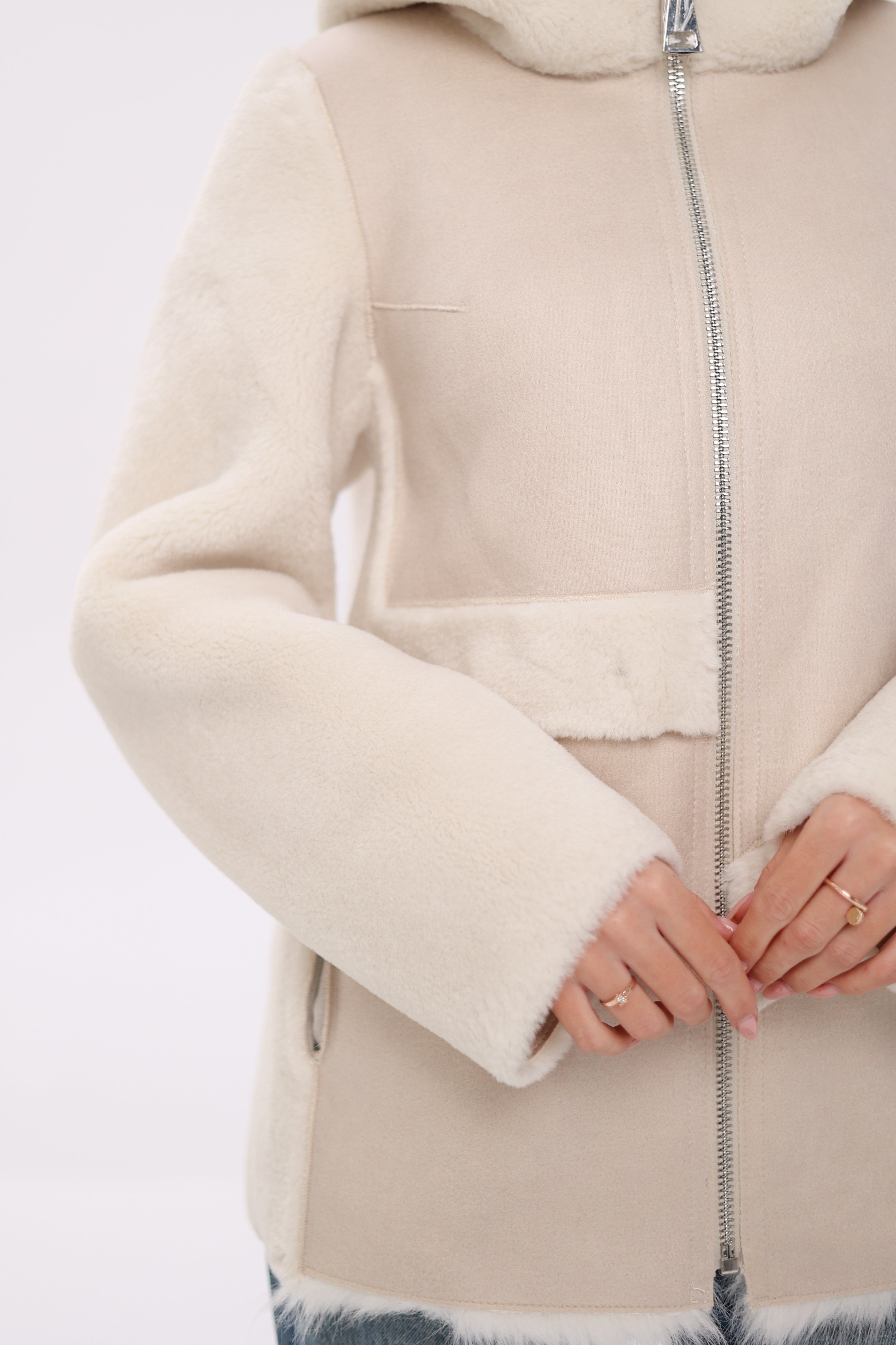 Pre-Order. Re-Stock Ships October 15. ⇆ Reversible Hooded Wool Blend Jacket - Energize Trek