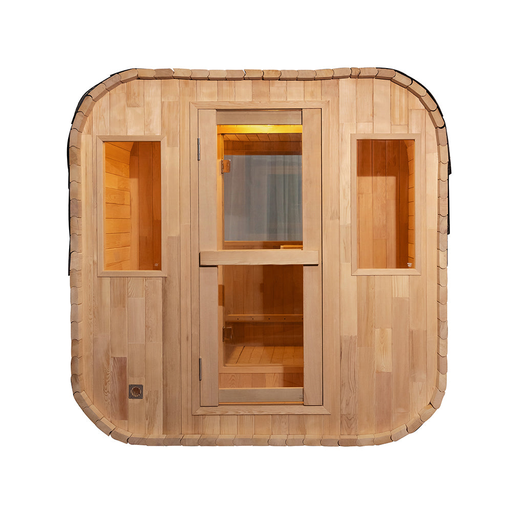 SAUNA EVOLUTION® Barrel Sauna Serenity Nature Air 6 - Energize Trek