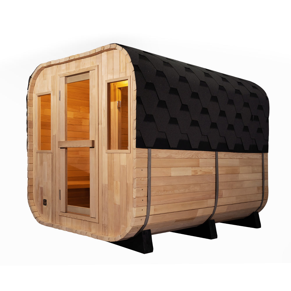 SAUNA EVOLUTION® Barrel Sauna Serenity Nature Air 6 - Energize Trek