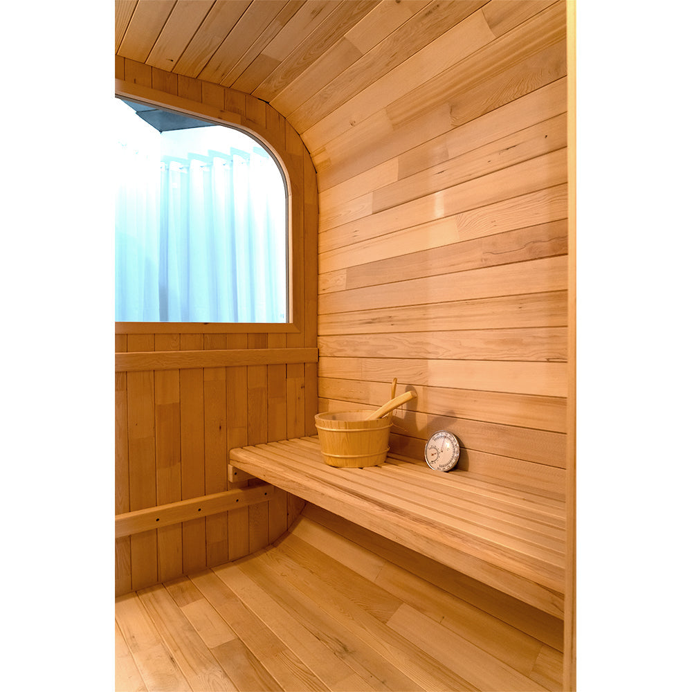 SAUNA EVOLUTION® Barrel Sauna Serenity Nature Air 6 - Energize Trek