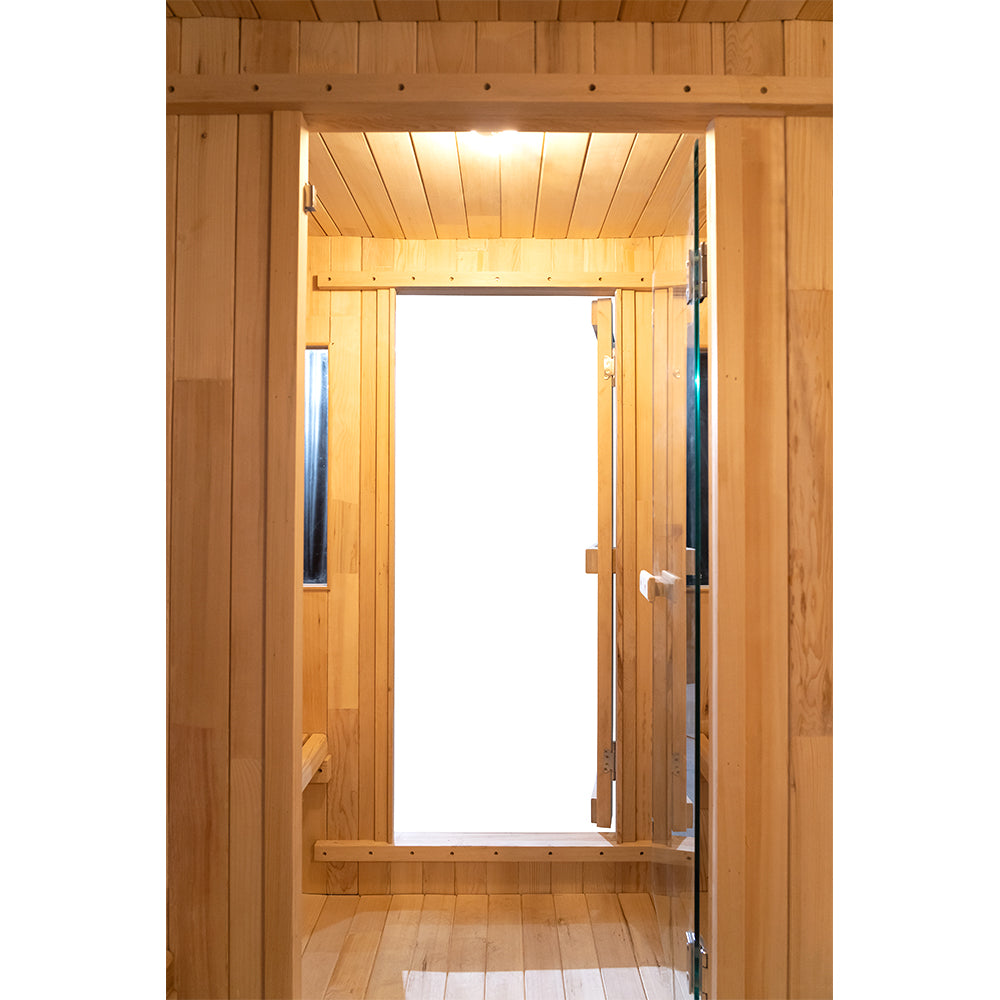 SAUNA EVOLUTION® Barrel Sauna Serenity Nature Air 6 - Energize Trek