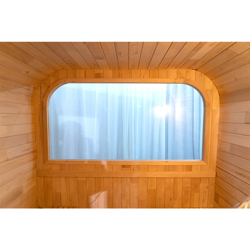SAUNA EVOLUTION® Barrel Sauna Serenity Nature Air 6 - Energize Trek