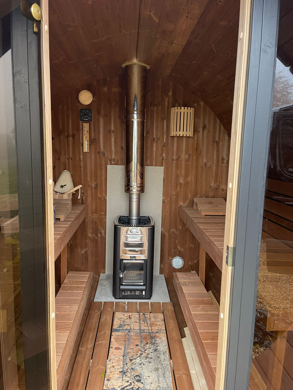 SAUNA EVOLUTION® Barrel Sauna Serenity Nature Air 7 - Energize Trek