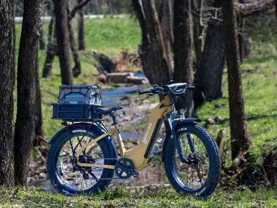 YOUNG Electric E-Scout Pro Step-Through Commuter Ebike | Up to 80 Miles, 28 MPH | 960Wh LG Battery, 26’’ All-terrain eBike - Energize Trek