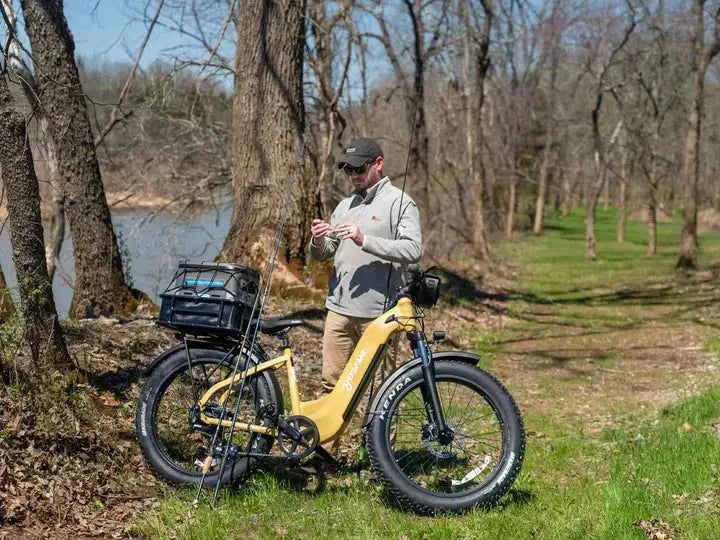 YOUNG Electric E-Scout Pro Step-Through Commuter Ebike | Up to 80 Miles, 28 MPH | 960Wh LG Battery, 26’’ All-terrain eBike - Energize Trek