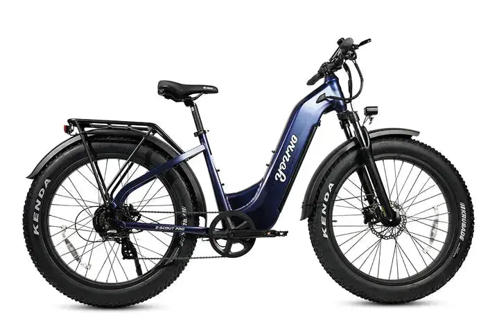 YOUNG Electric E-Scout Pro Step-Through Commuter Ebike | Up to 80 Miles, 28 MPH | 960Wh LG Battery, 26’’ All-terrain eBike - Energize Trek