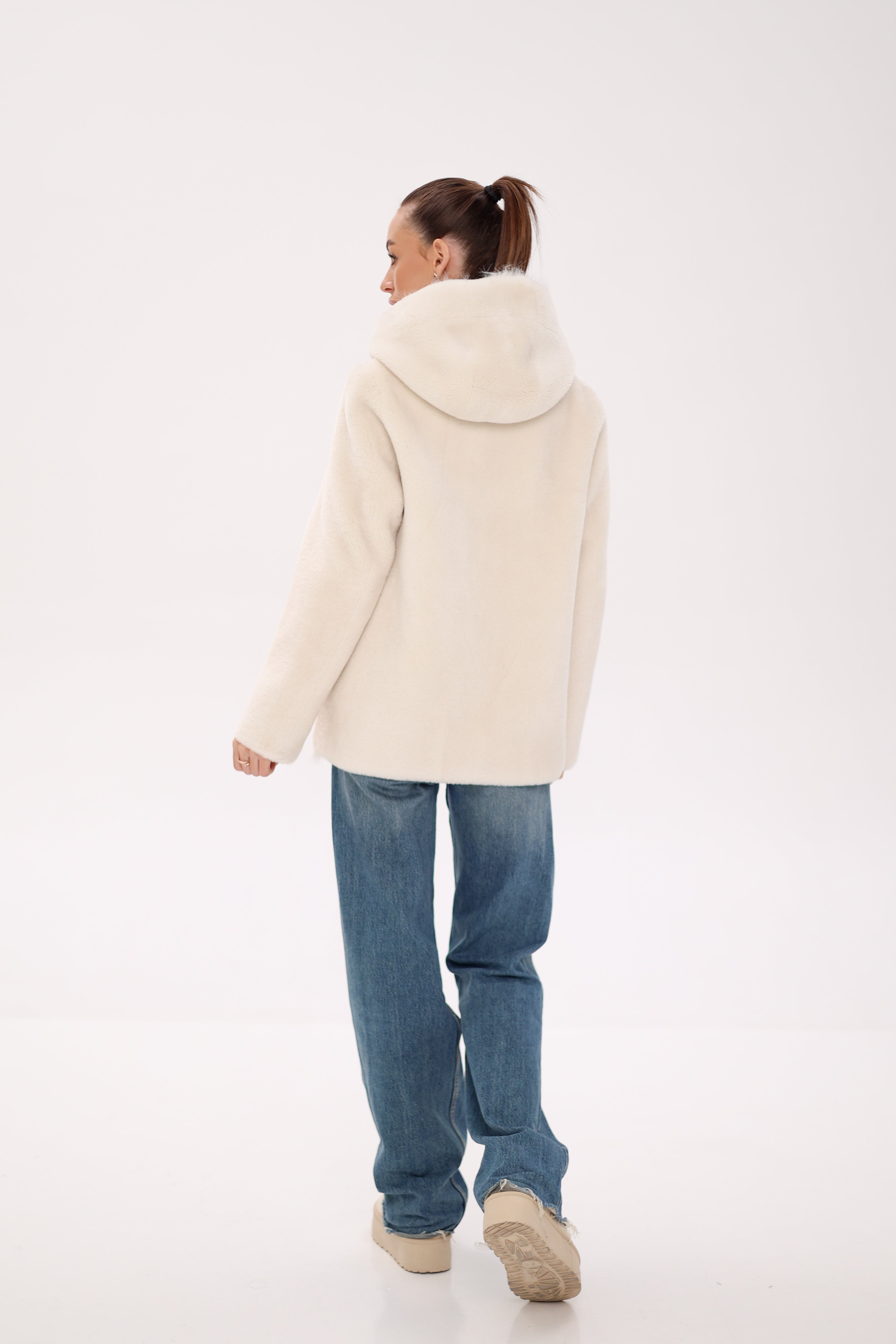 Pre-Order. Re-Stock Ships October 15. ⇆ Reversible Hooded Wool Blend Jacket - Energize Trek