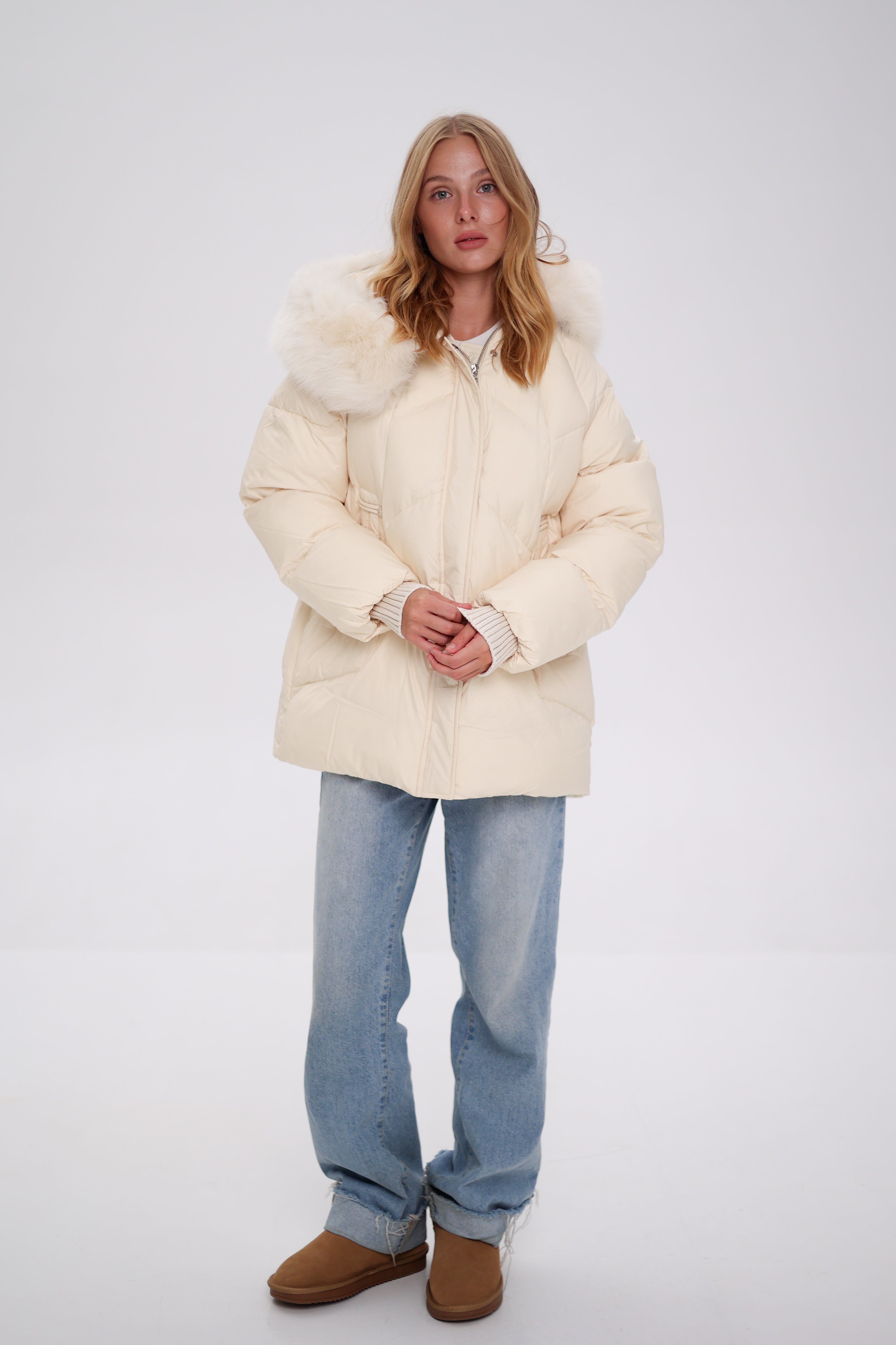 Genuine Polar Fox Thinsulate™ Coat - Energize Trek