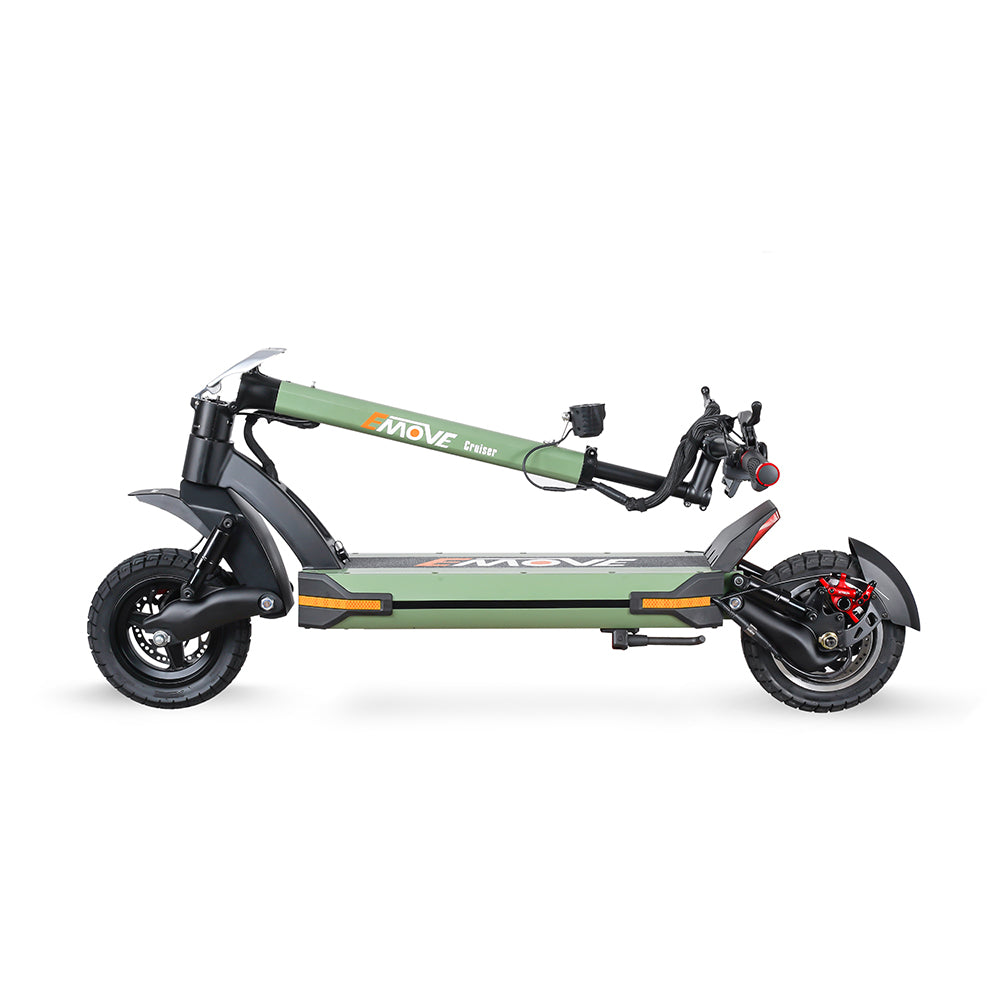 EMOVE Cruiser V2 – 52V and 60V Quad Suspension 62-Mile Long-Range Electric Scooter - Energize Trek