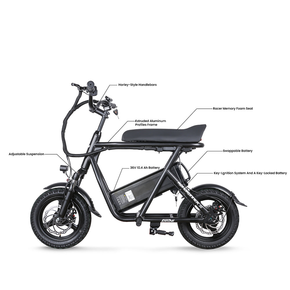 EMOVE RoadRunner SE Ultra Light-Weight Seated Electric Scooter Bike - Energize Trek