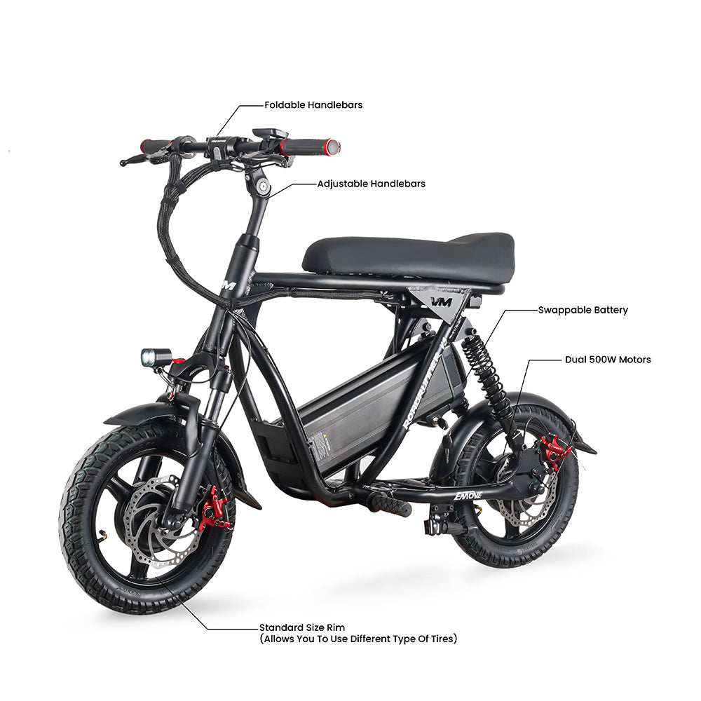 EMOVE Roadrunner V3 - World's First Electric Scooter Bike Hybrid - Energize Trek
