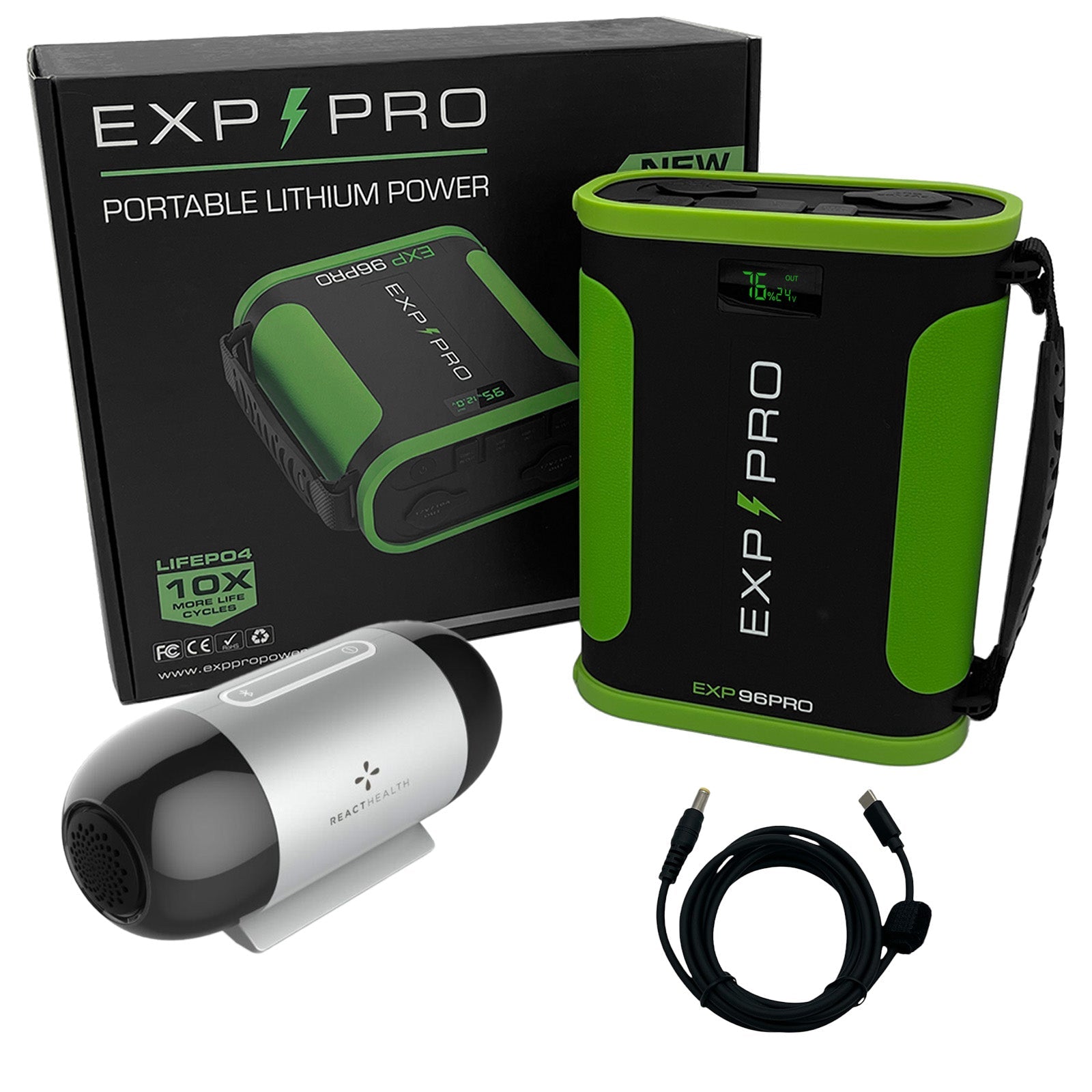 EXP96PRO APEX Battery (CPAP DC Cord Included) - Energize Trek