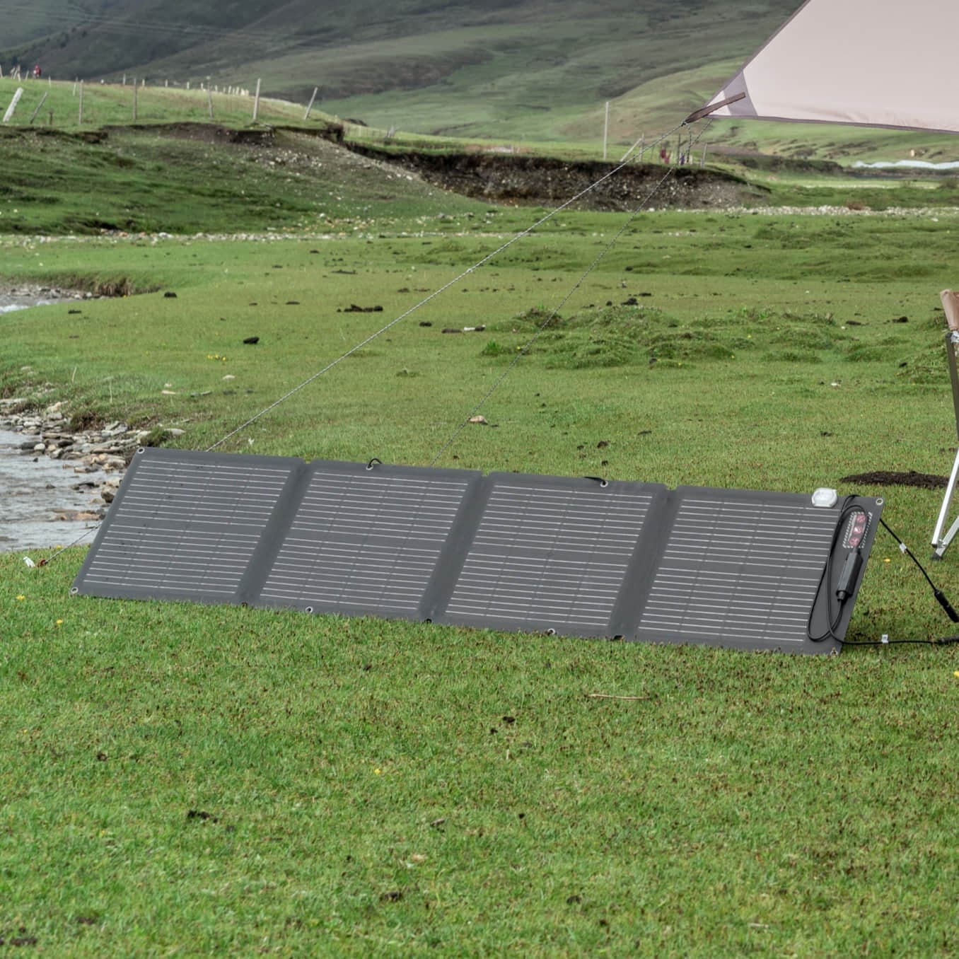 EcoFlow 110W Portable Solar Panel | Lightweight, Durable, & Waterproof Solar Panel with 23% Conversion Rate - Energize Trek