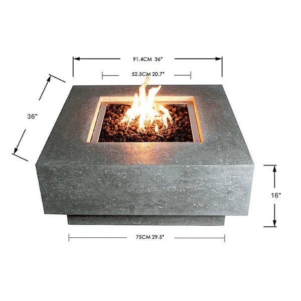 Elementi Manhattan Fire Pit OFG103 - Energize Trek