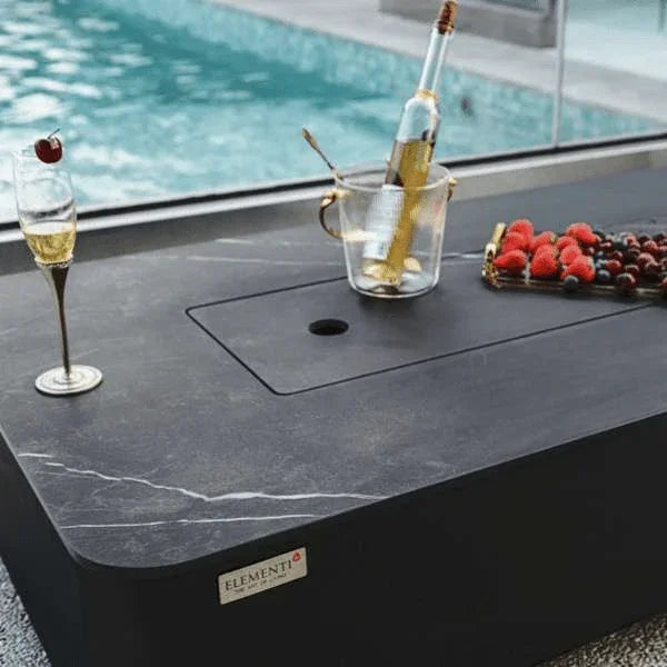 Elementi Plus Valencia Porcelain Top Fire Table OFP102BB - Energize Trek