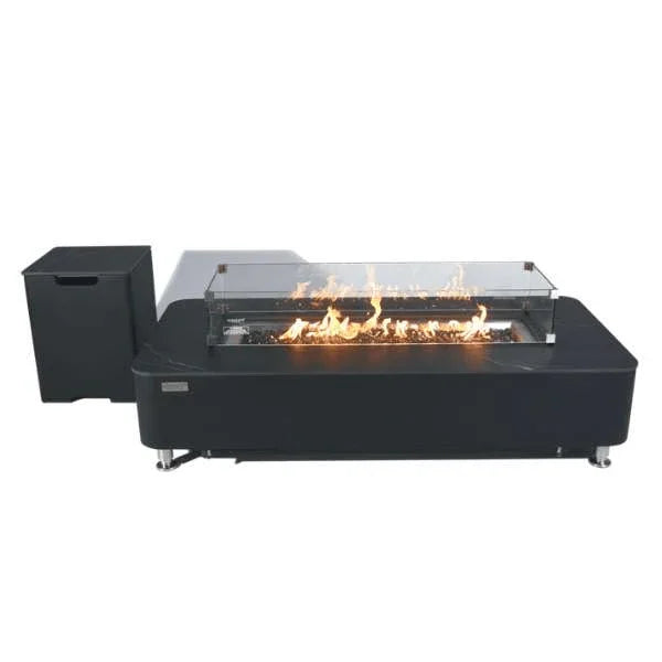 Elementi Plus Valencia Porcelain Top Fire Table OFP102BB - Energize Trek
