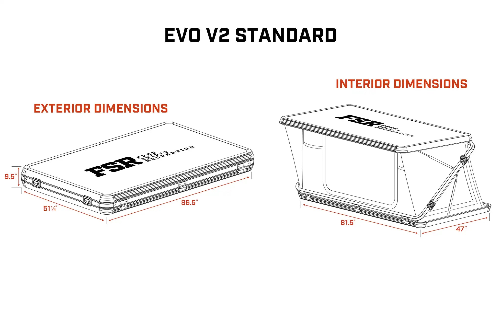 Evolution V2 Standard - Rooftop Tent - Energize Trek