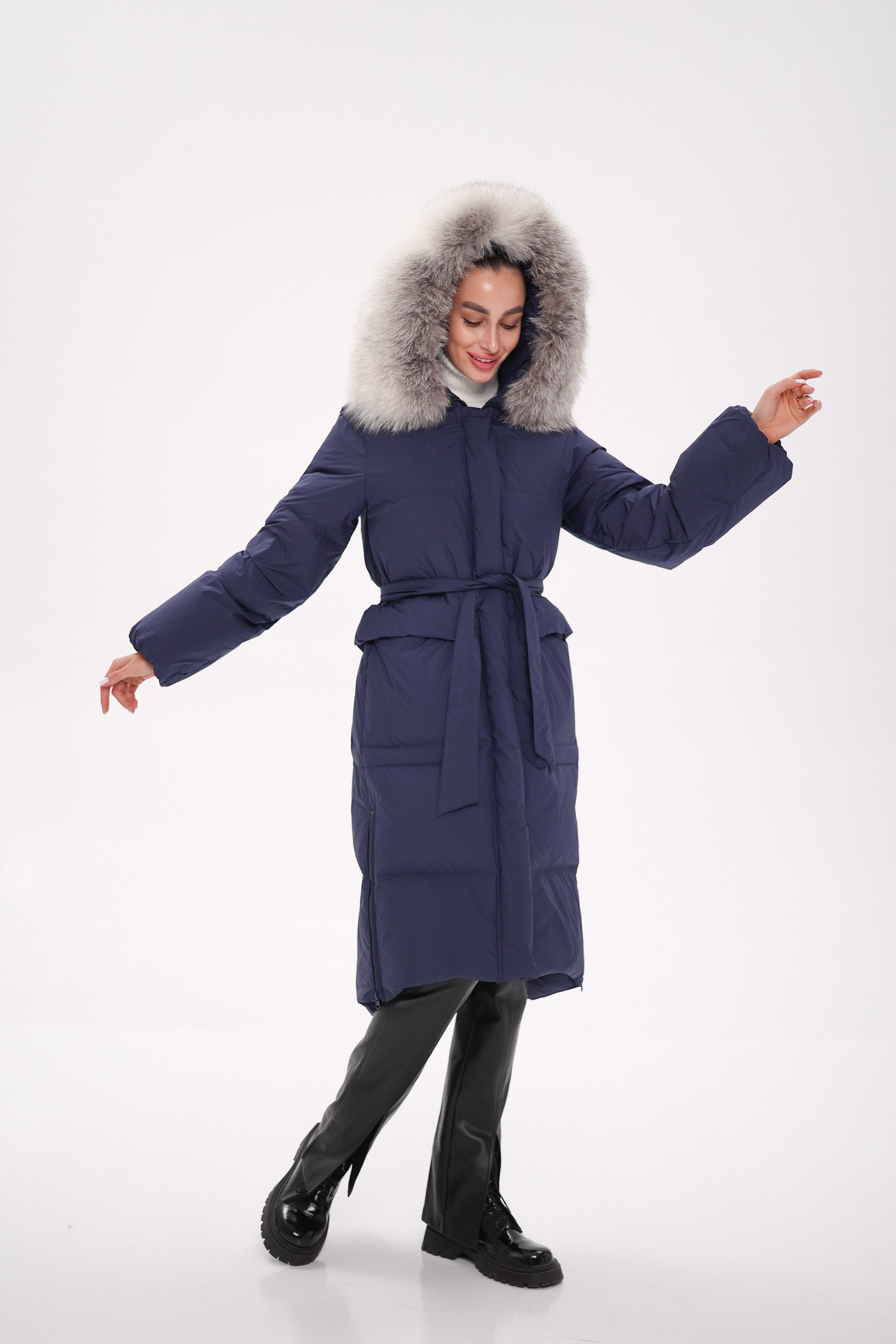 Genuine Silver Fox Down Fill Coat - Energize Trek