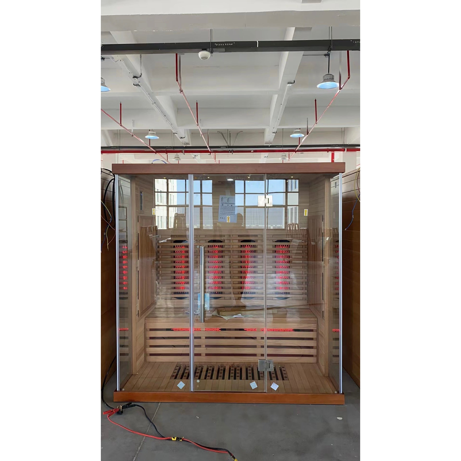 SAUNA EVOLUTION® Indoor Low EMF Sauna with Front Glass Far Infrared 05 - Energize Trek