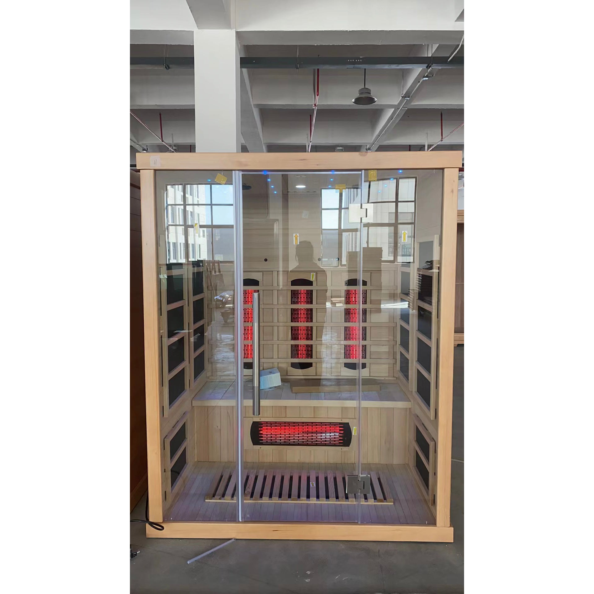 SAUNA EVOLUTION® Full Spectrum Indoor Solid Wood Sauna Far Infrared 11 - Energize Trek