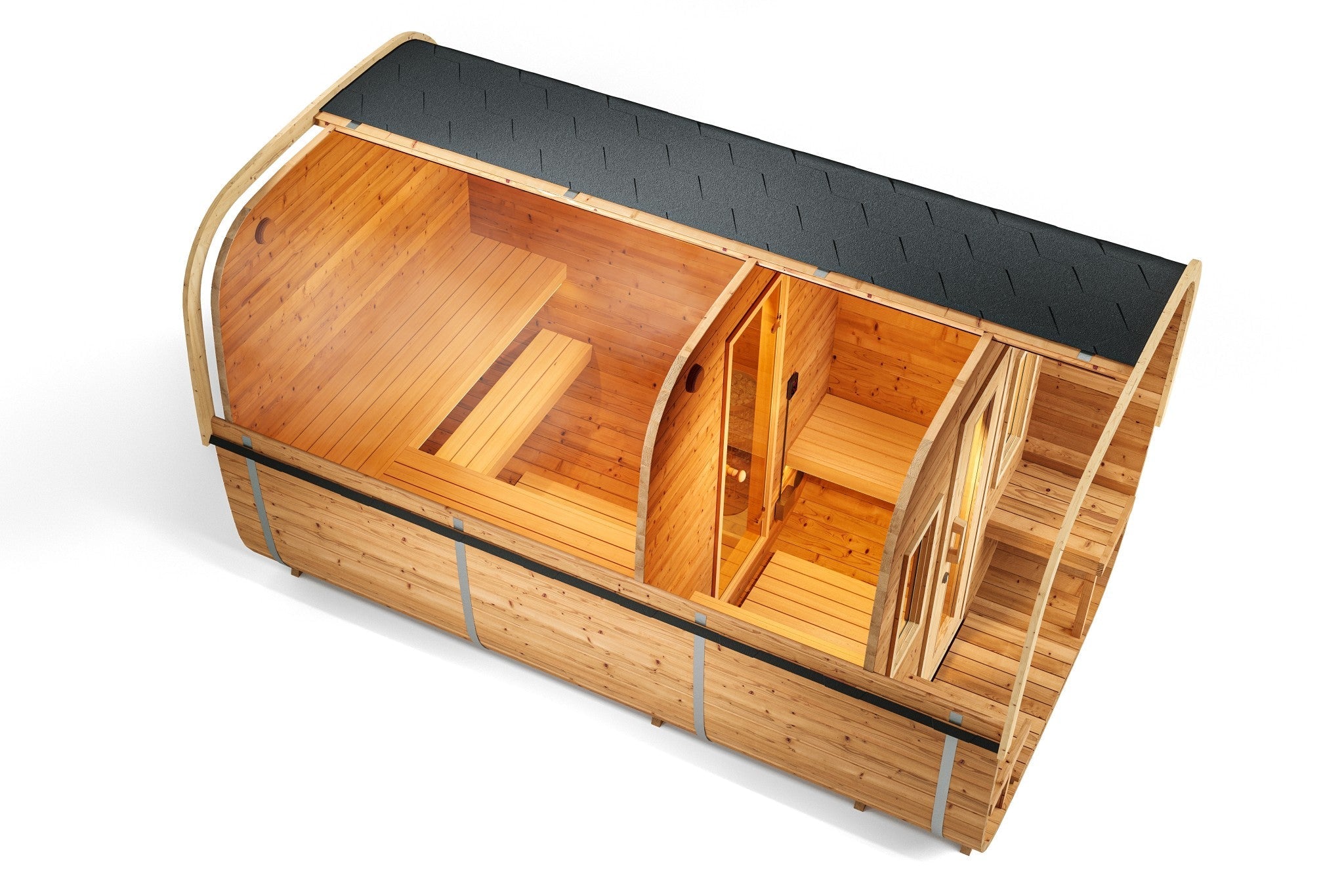 SAUNA EVOLUTION® Square Sauna Minimalist Refresh 9 - Energize Trek