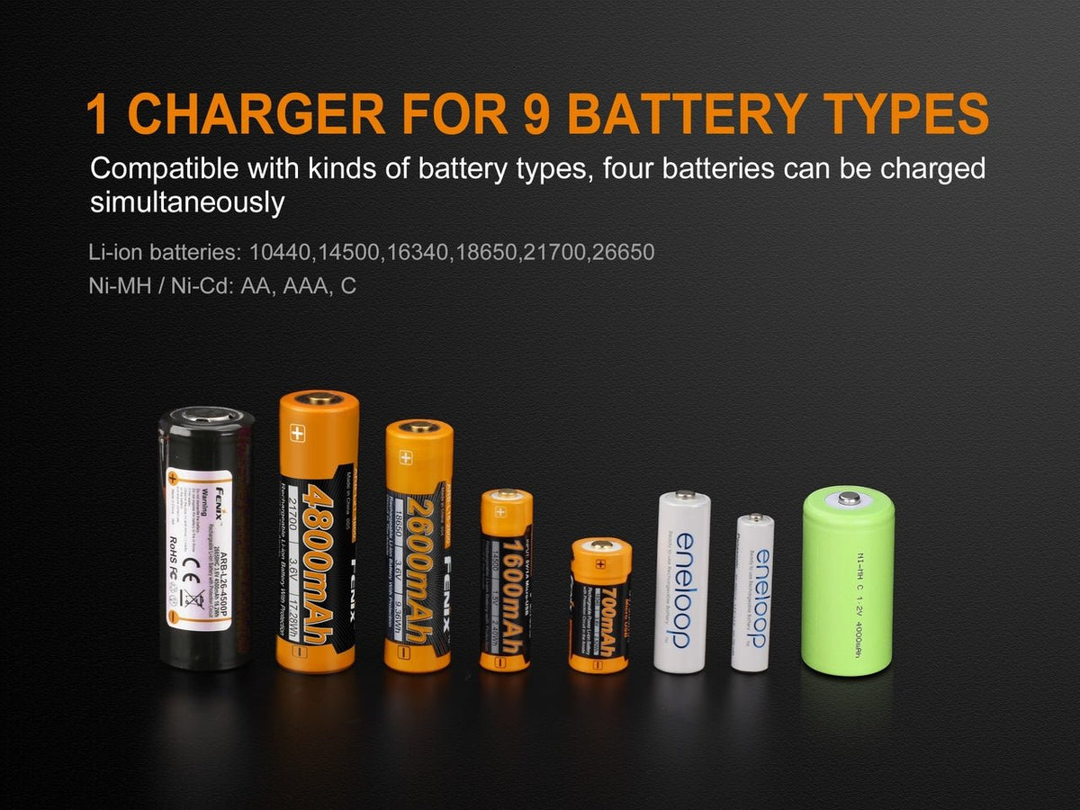 Fenix ARE-A4 Multifunctional Battery Charger - Energize Trek
