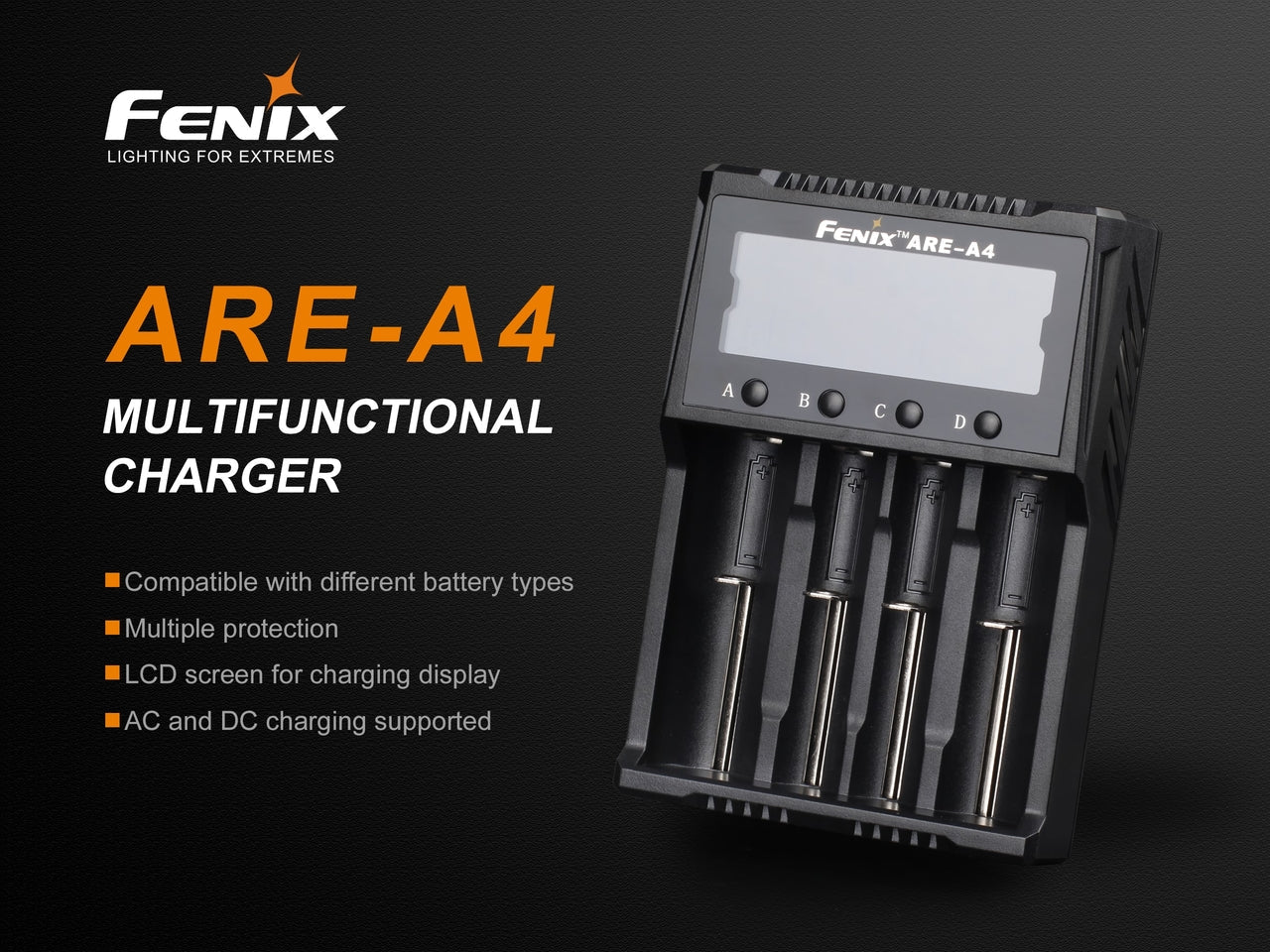 Fenix ARE-A4 Multifunctional Battery Charger - Energize Trek