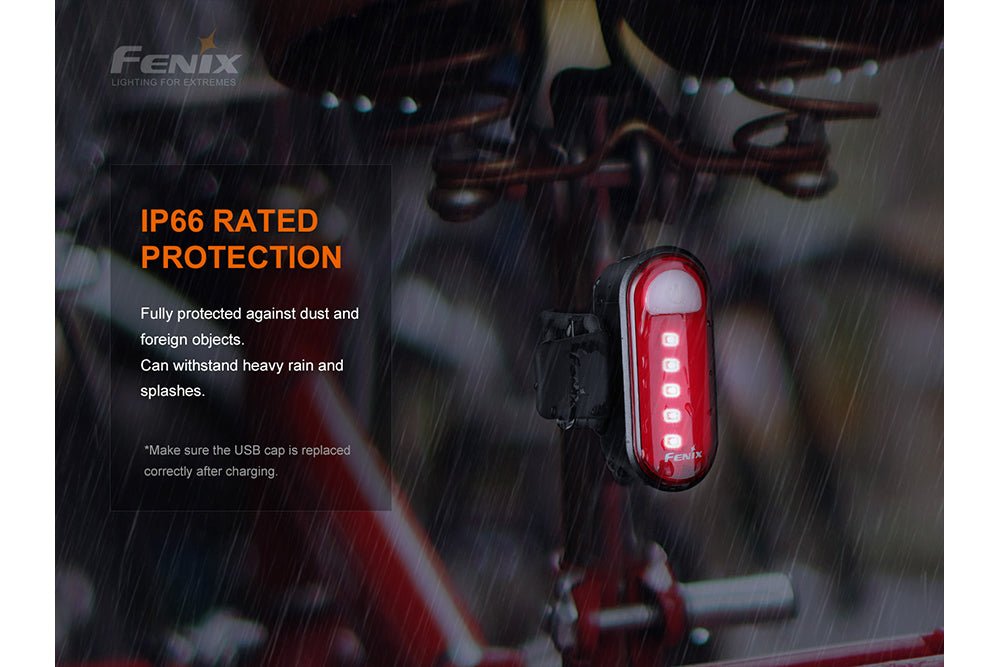 Fenix BC05R V2.0 Rechargeable Bicycle Tail Light - Energize Trek