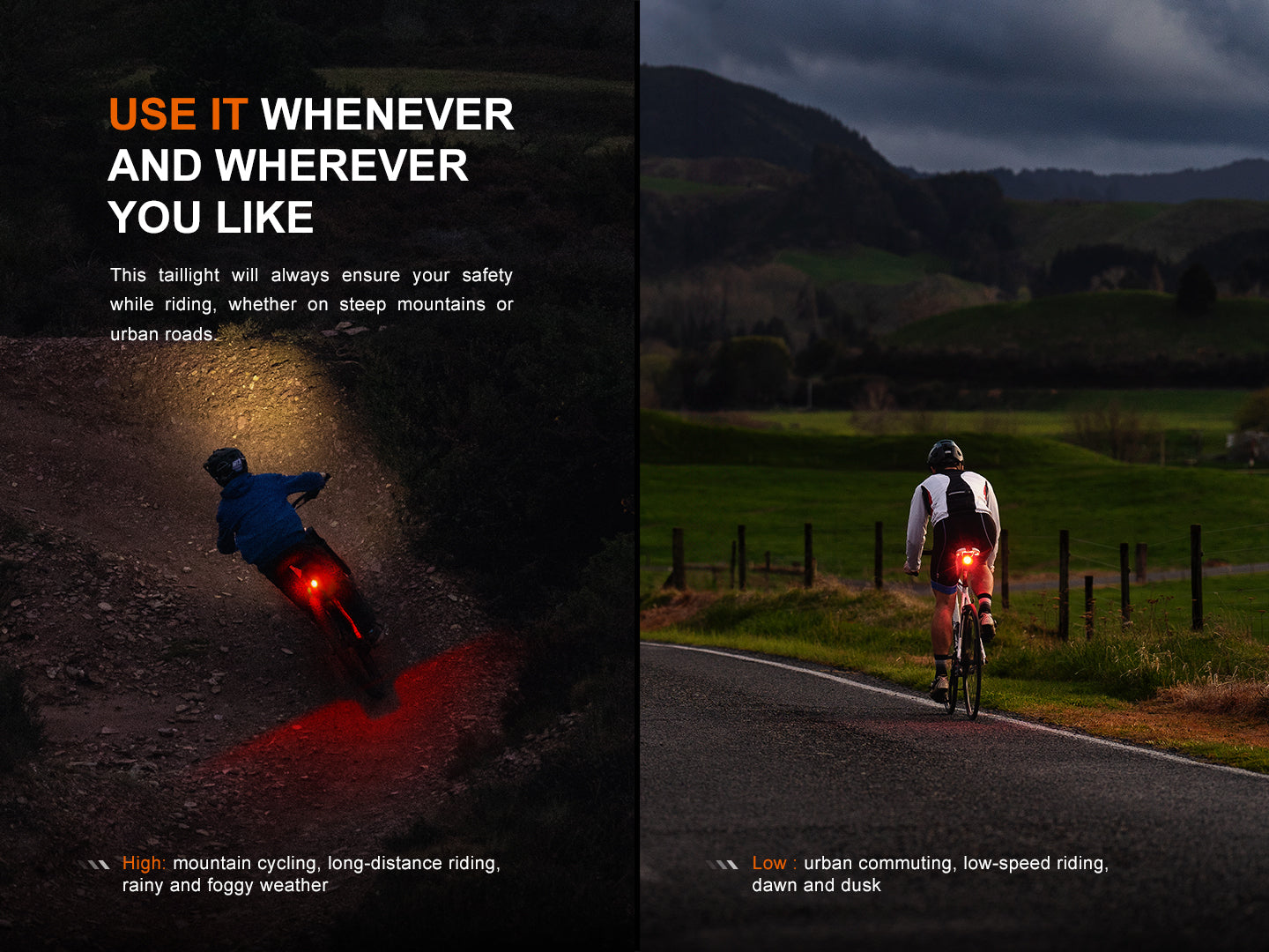 Fenix BC06R Smart-Brake Bicycle Taillight - Energize Trek