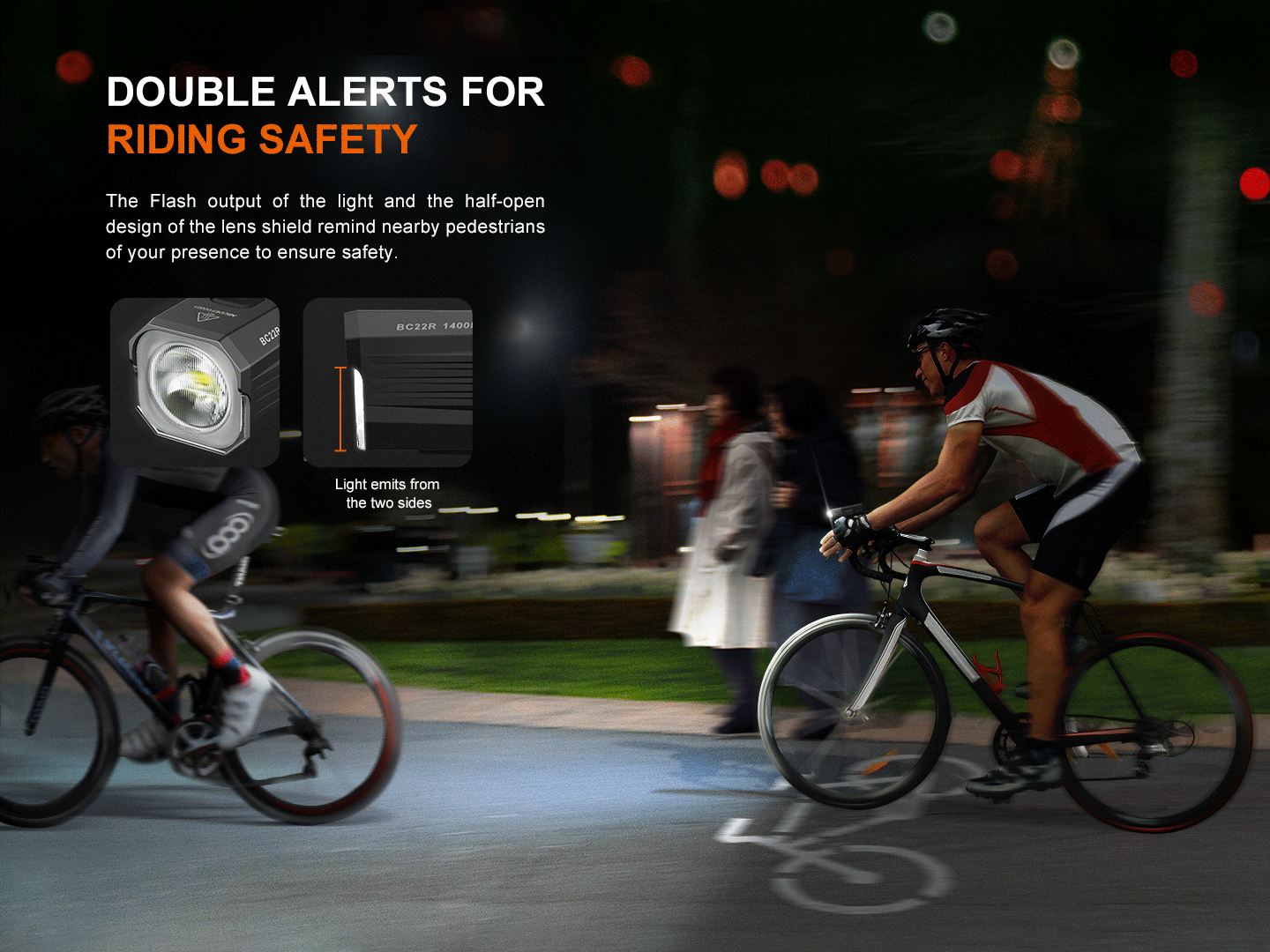 Fenix BC22R High-Performance Road Bike Light - Energize Trek