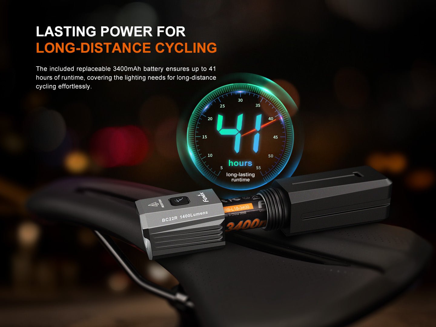 Fenix BC22R High-Performance Road Bike Light - Energize Trek
