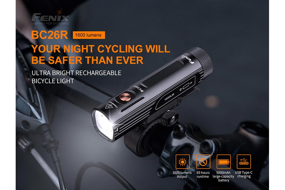 Fenix BC26R LED Bike Light - Energize Trek