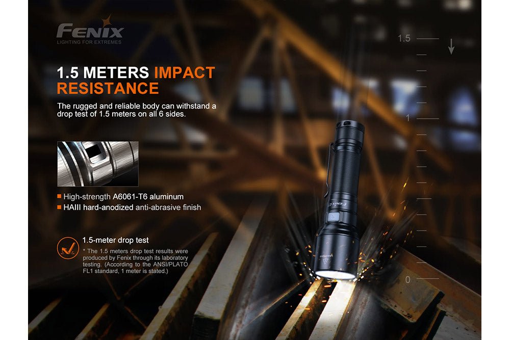 Fenix C7 High-performance Rechargeable LED Flashlight - 3000 Lumens - Energize Trek