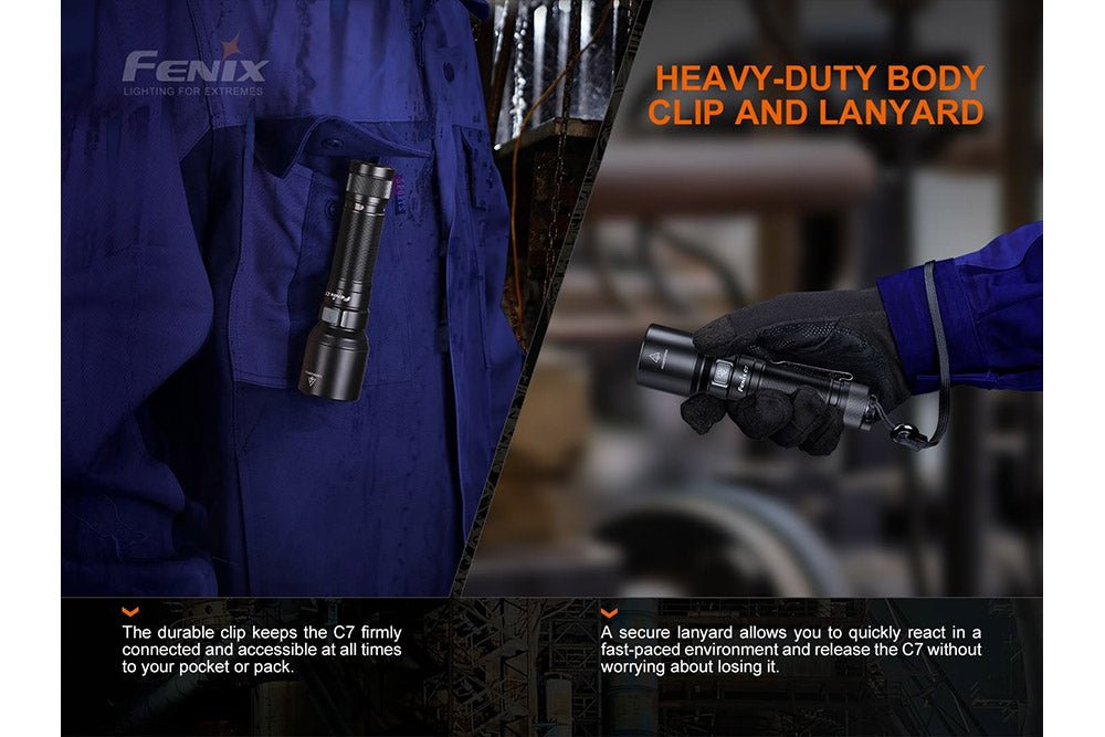 Fenix C7 High-performance Rechargeable LED Flashlight - 3000 Lumens - Energize Trek