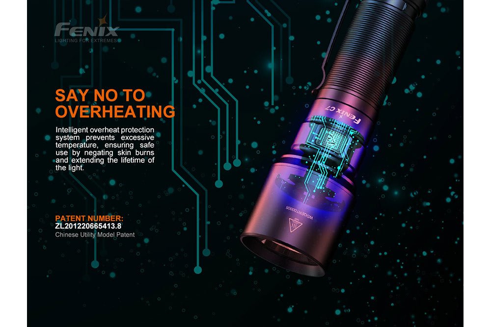 Fenix C7 High-performance Rechargeable LED Flashlight - 3000 Lumens - Energize Trek