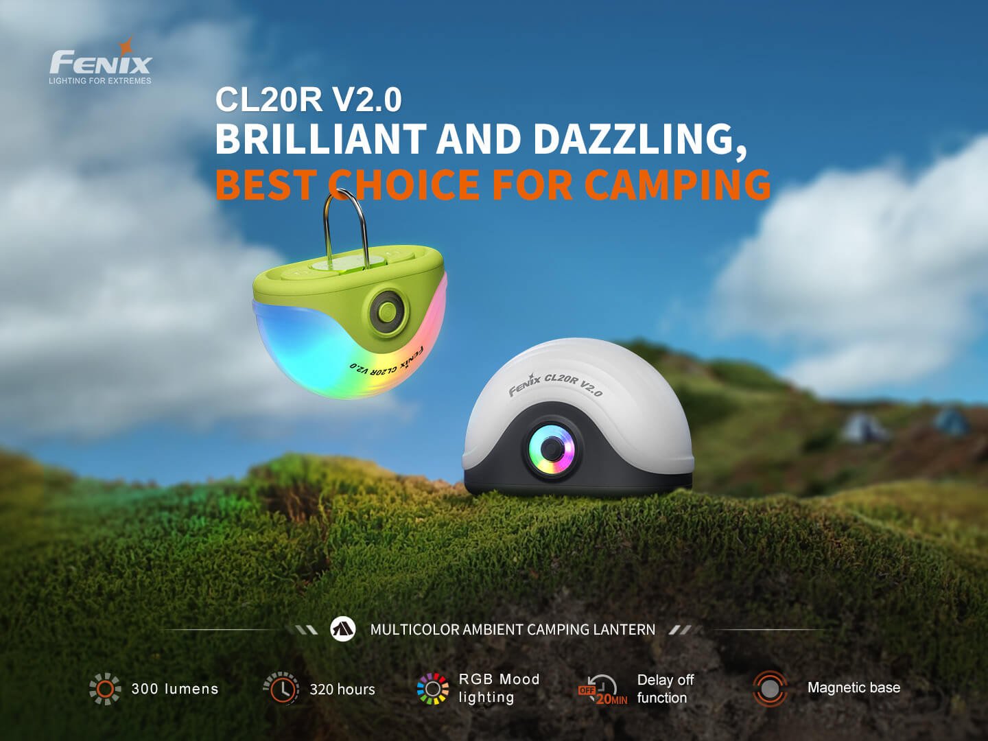 Fenix CL20R V2 Multicolor Camping Lantern - Energize Trek