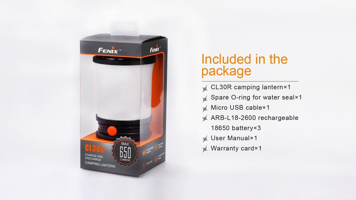 Fenix CL30R LED Camping Lantern - Energize Trek
