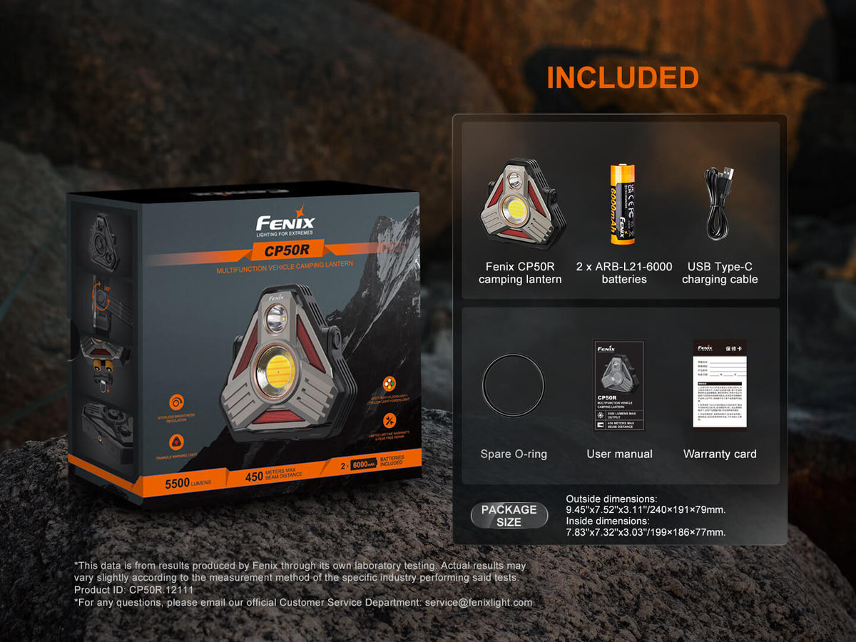 Fenix CP50R Road Hazard Camping Lantern - Energize Trek