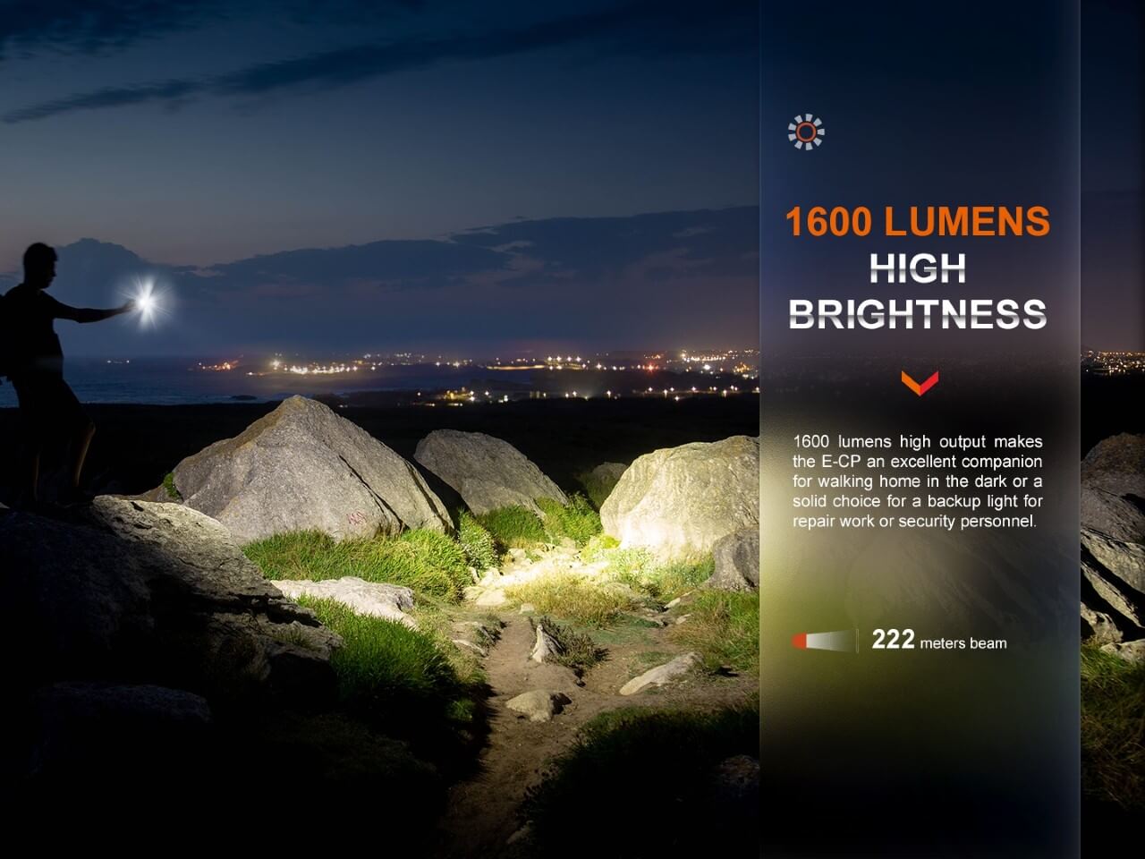 Fenix E-CP 1600-lumen LED Flashlight/Powerbank - Energize Trek