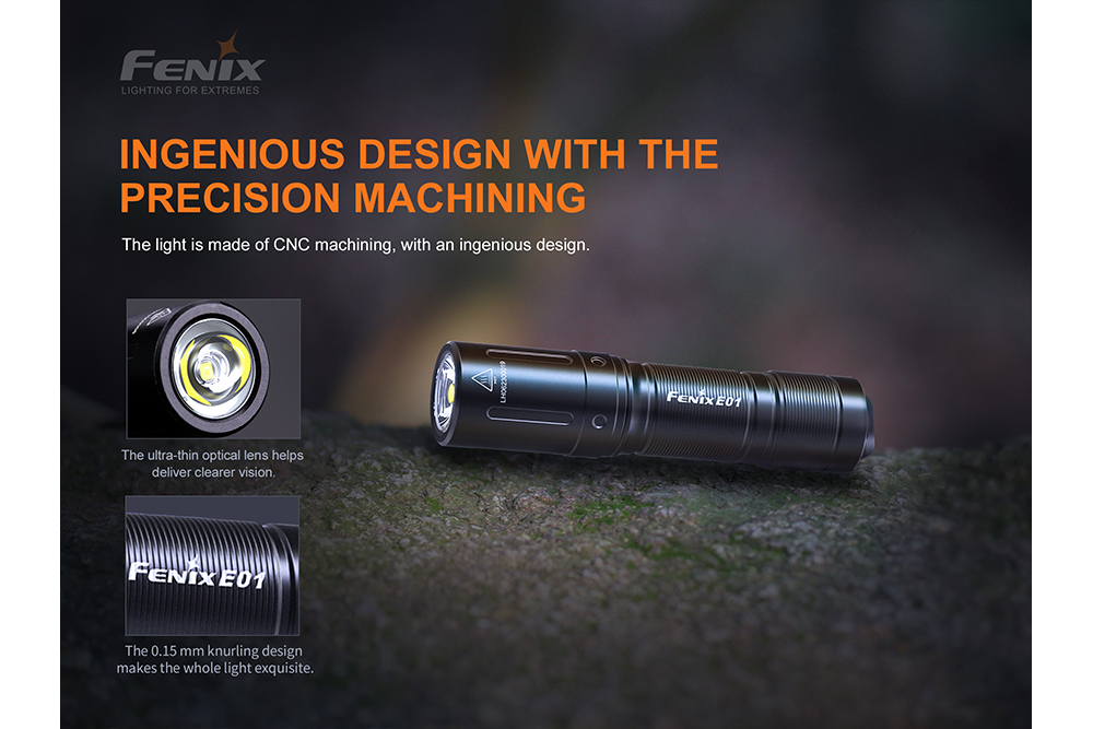 Fenix E01 V2.0 AAA LED Flashlight - Energize Trek