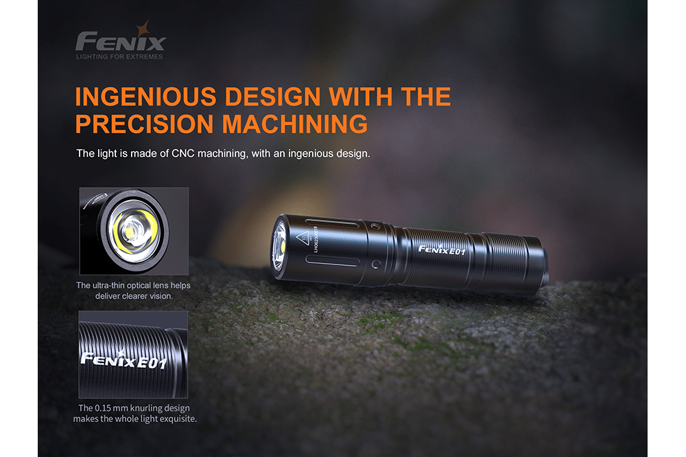 Fenix E01 V2.0 AAA LED Flashlight - Energize Trek