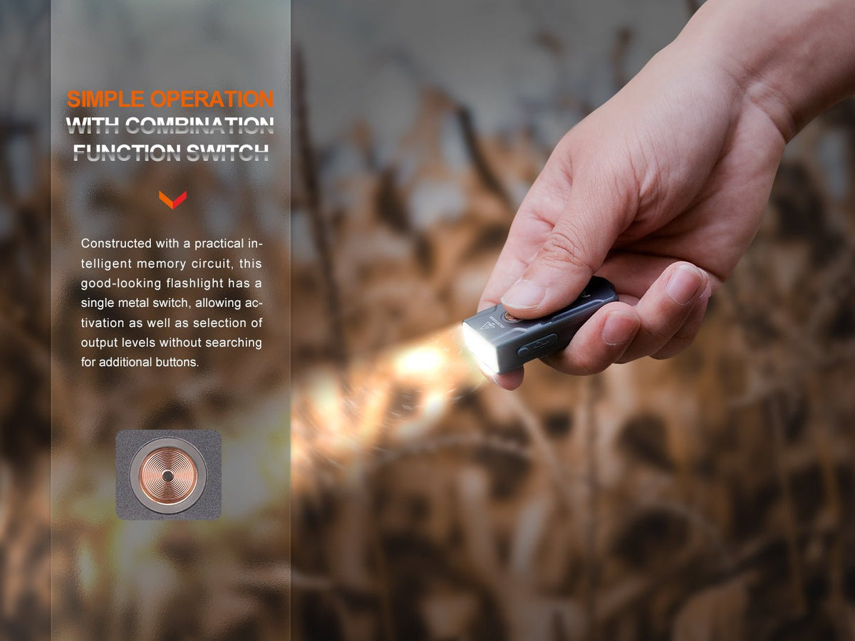 Fenix E03R V2 Keychain Flashlight - Energize Trek