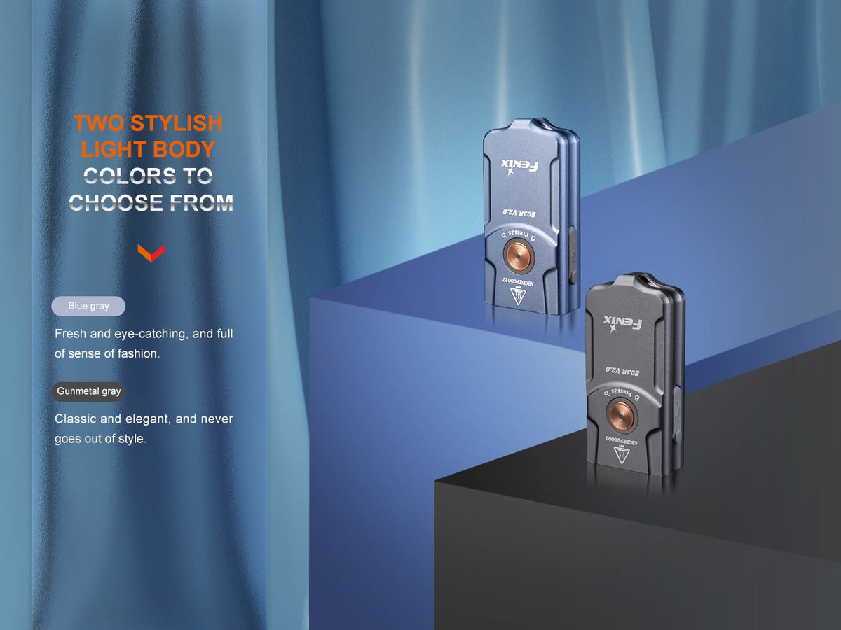 Fenix E03R V2 Keychain Flashlight - Energize Trek
