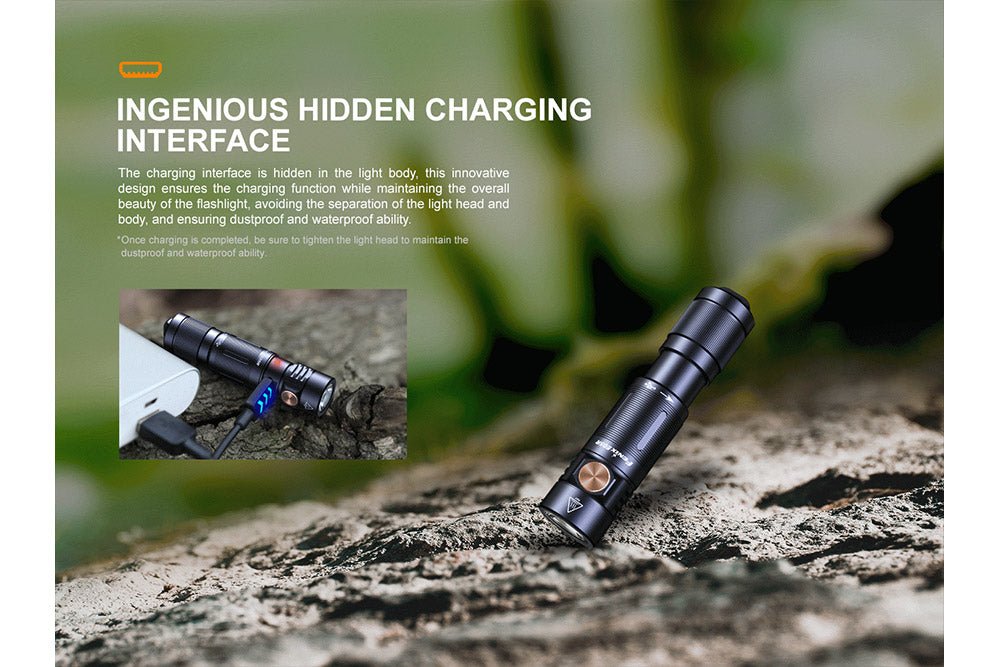 Fenix E05R Mini Keychain LED Flashlight - 400 Lumens - Energize Trek