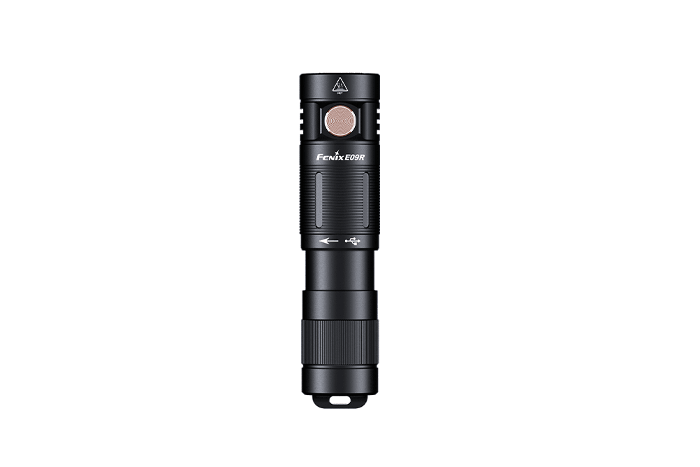 Fenix E09R Rechargeable High-Output Flashlight - 600 Lumens - Energize Trek