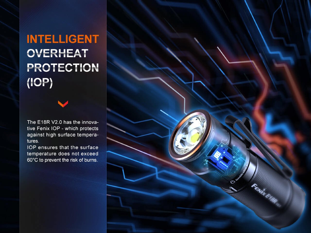 Fenix E18R V2 Rechargeable LED Flashlight - Energize Trek