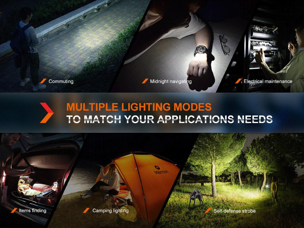 Fenix E18R V2 Rechargeable LED Flashlight - Energize Trek